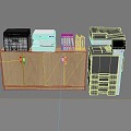 Printer Copier Scanner Storage Cabinet File Box 3d model