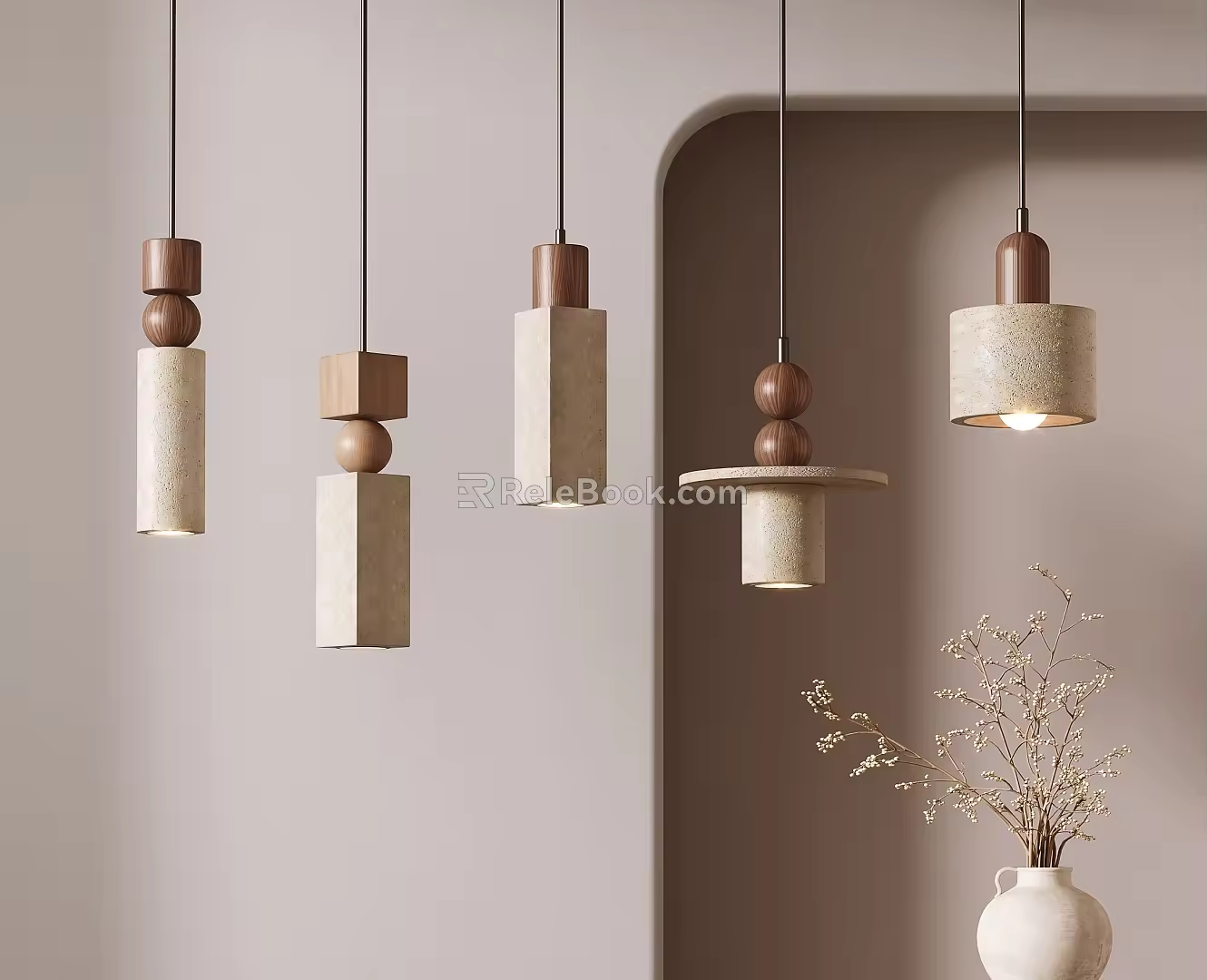 Quiet Wind Small Chandelier 3d model