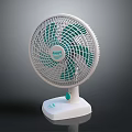 RIVO Air Cooler Fan with White Base and Green Blades Efficient Cooling Device