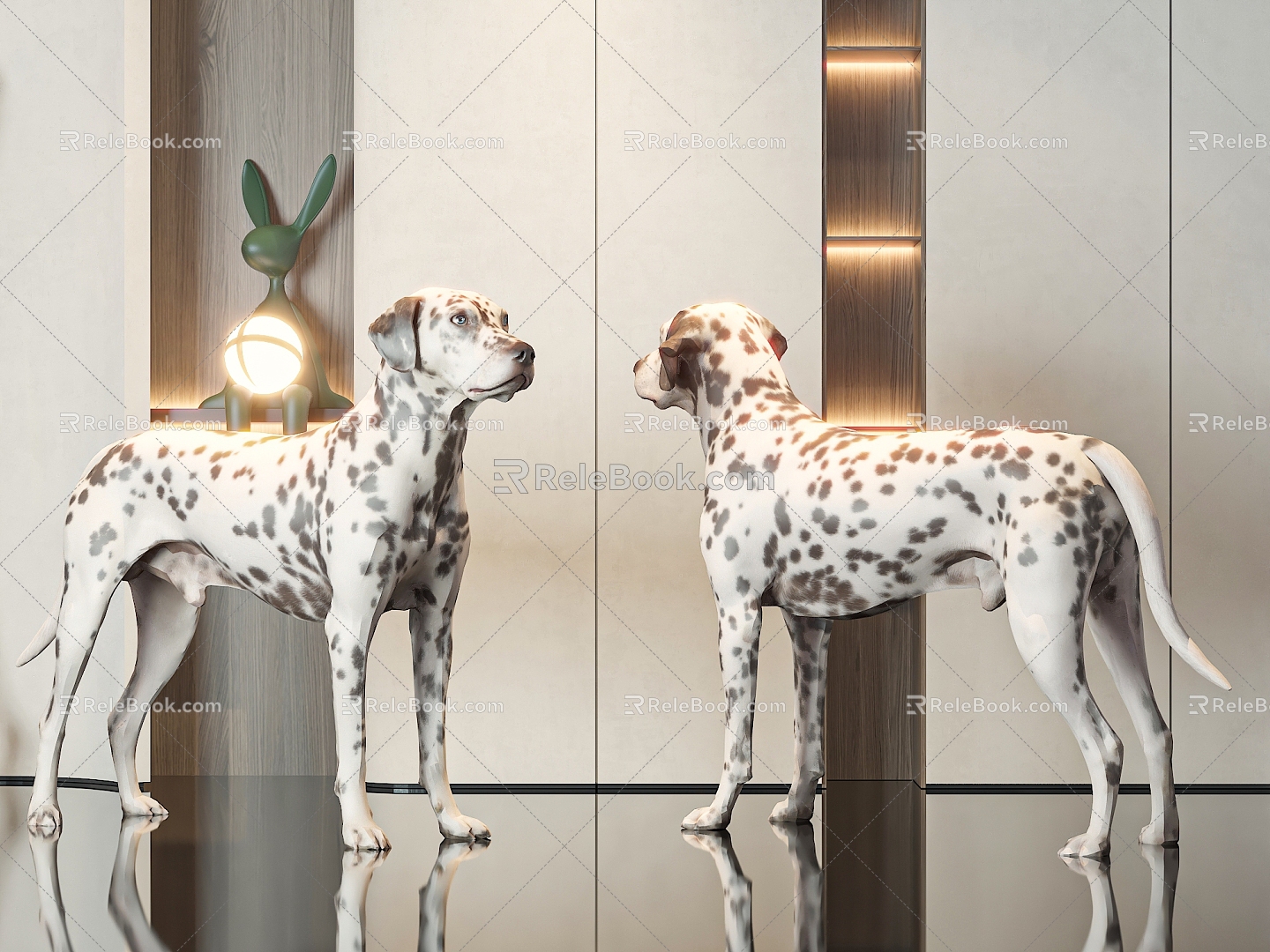 Animal Dalmatians 3d model