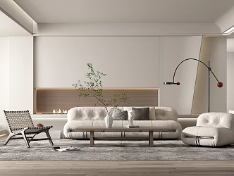 modern living room 3d model