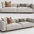 Modern double sofa 3d model