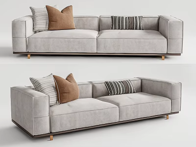 Modern double sofa 3d model