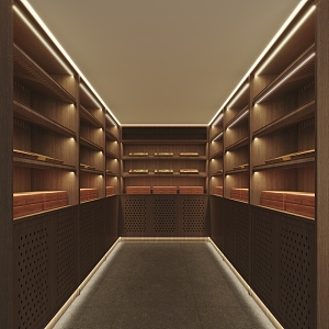 Modern Cigar Room 3d model