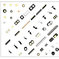 Downlight Spotlight Embedded Magnetic Lamp Linear Lamp Steering Track Spotlight 3d model