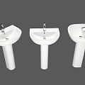 Pillar basin wash basin 3d model