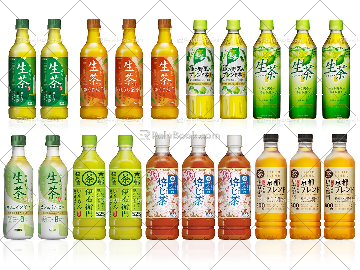 Beverage soda green tea beverage bottle pop can bottle juice bottled water commodity drinking water bottled water black tea 3d model