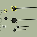 Different Types of Spiked Ball And Chain Weapons With Various Styles