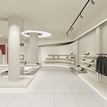 Modern Clothing Store Clothing Shoes Store 3d model