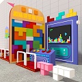 3D Meichen Toy Game Machine Children's Facilities Video Game Area 3d model