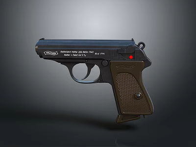 Taser Model X26P 4.5V Police Handgun With Black Body Brown Grip 3d model