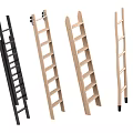 Various Style Durable Ladders As Essential Hardware Tools For Home And Industrial Use 3d model