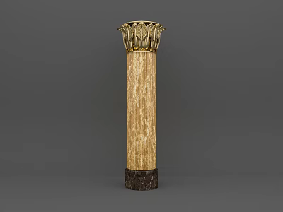 European Style Hall Decorative Column Light Luxury Decorative Column Modeling Villa Decorative Column Roman Column 3d model