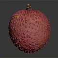 Fresh Lychee Fruit With Vibrant Red Textured Skin And Juicy Plump Appearance On Dark Background