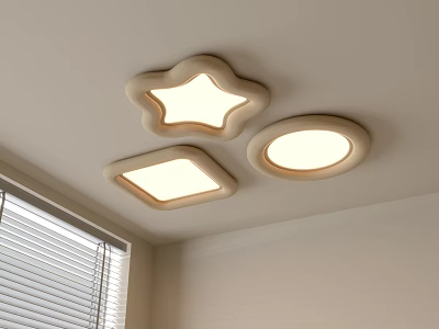 Modern Ceiling Lamp Geometric Ceiling Lamp Bedroom Lamp Art Shape Lamp Fashion Living Room Lamp Combination 3d model