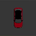 Red SUV Car With Black Roof Modern Design Sleek Exterior And Alloy Wheels