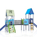 Slide Children's Slide Amusement Equipment Outdoor Slide Children's Combined Slide Outdoor Little Doctor Children's Amusement Equipment 3d model