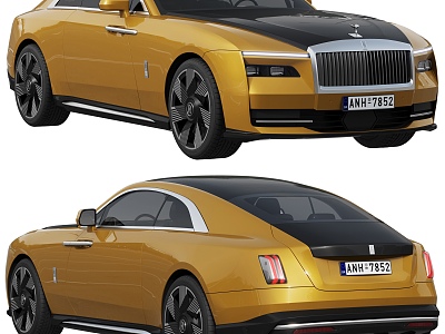 Rolls-Royce Shining Electric Car Coupe Rolls Royce Spectre 3d model