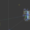 Modern Industrial Plant With Cooling Towers Chimneys Solar Panels And Equipment Layout