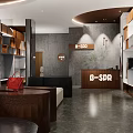 Modern Clothing Store Interior With Display Racks Mannequin And Fashion Apparel