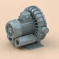 Industrial Blower Equipment With Gray Metal Motor Housing Impeller And Stable Base