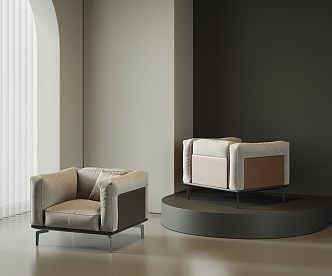 Single sofa 3d model