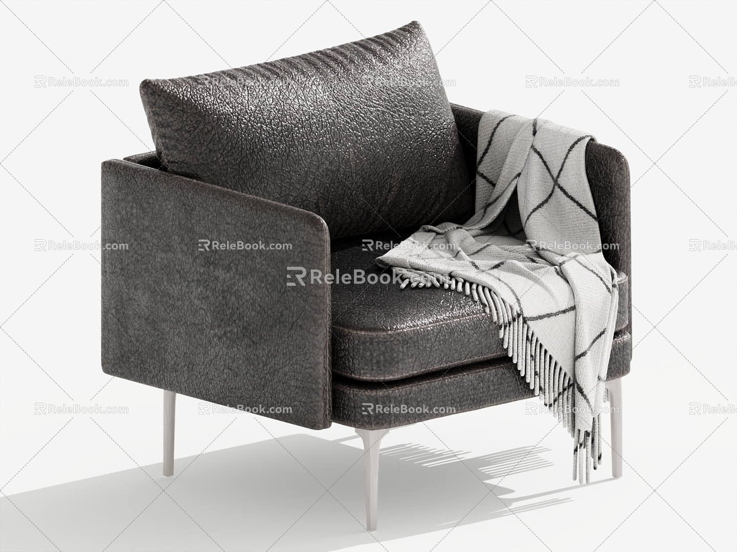 Single sofa single chair leisure chair 3d model