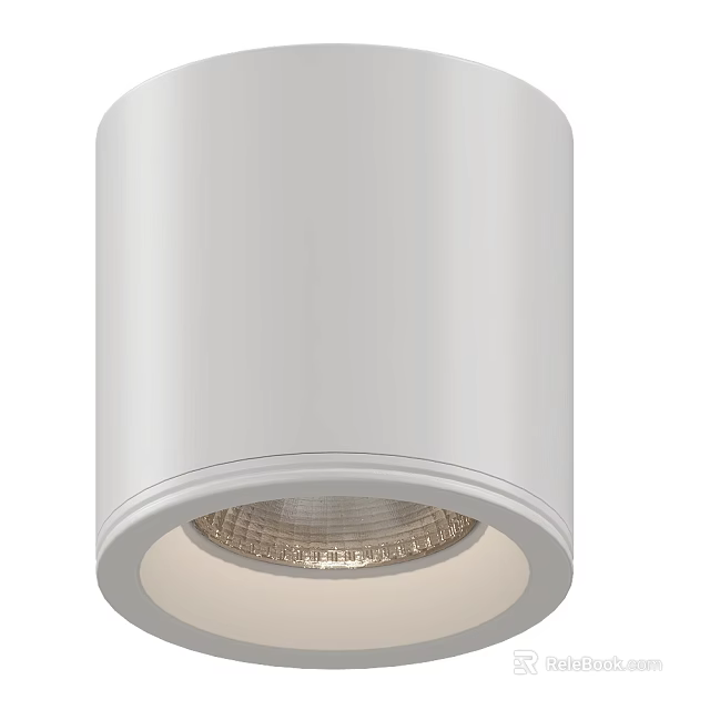 Modern White Downlight Spotlight With LED Ceiling Mounted Lighting For Home Decor 3d model 