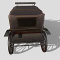 Vintage carriage 3d model