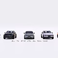 LYNK&CO Model Cars In Various Colors Arranged In A Row