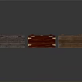 Three Wooden Storage Trunks In Brown Red And Natural Tones For Home Organization