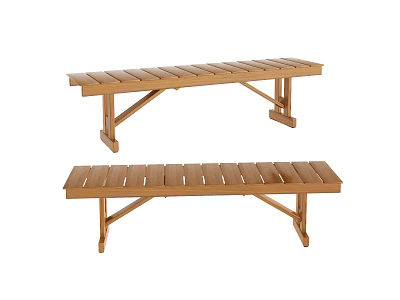 Modern Bench Solid Wood Bench 3d model Modern Bench Solid Wood Bench 3d model