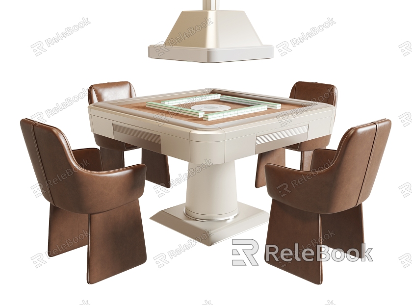 Modern Mahjong Table and Chair Mahjong Table model