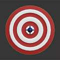 The Dart As A Precision Weapon Striking The Red And White Target Center