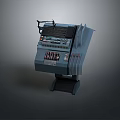 Electronic Control Console With Buttons Knobs And Industrial Operation Panel