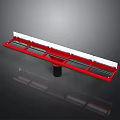 Red Track Equipment With White Sliding Parts And Black Base Structure