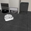 Sweeping robot intelligent mopping robot washing and dragging all-in-one machine 3d model
