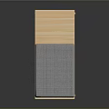 Modern Wooden Bench With Gray Cushion Light Wood Legs And Small Tabletop