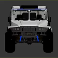 White Nord Transit Off Road Vehicle With Large Tires And Transport Design