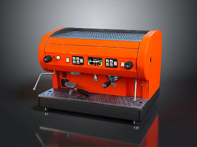 Orange Laptop Computer With Modern Design And High Performance Features 3d model