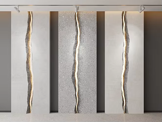 Industrial wind wall rotten wall crack background shape 3d model