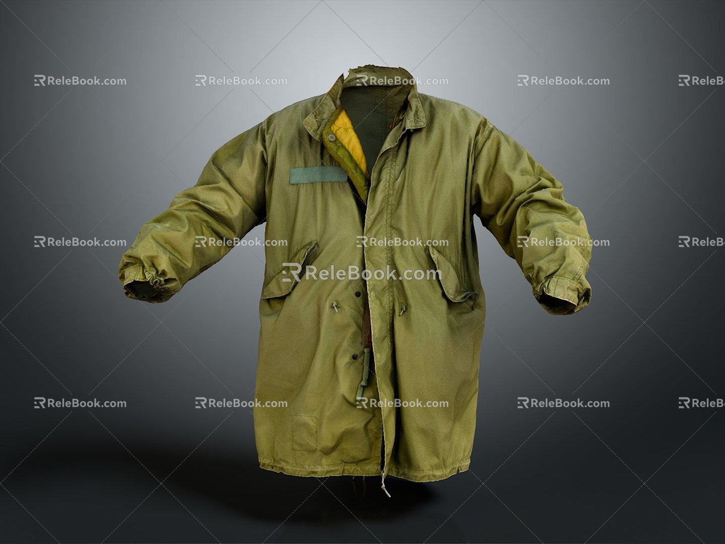 Modern Military Jacket Military Jacket Outer Jacket 3d model