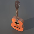 Wooden Acoustic Guitar Musical Instrument With Classic Design And Natural Finish