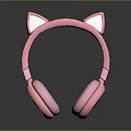 Cute Pink Cat Ear Headphones With Soft Ear Cushions And Comfortable Headband Design
