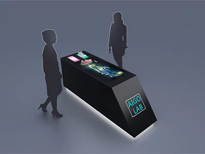 Magic Lab Shopping Mall Store With Interactive Display And Customer Experience 3d model
