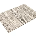 Modern Square Rug With Intricate Geometric Patterns For Stylish Living Room Decor