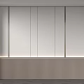 Modern Minimalist Bedroom Accent Wall With Integrated Lighting And Wood Panels