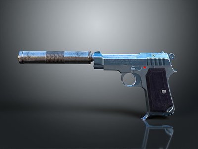 pistol semi-automatic pistol automatic pistol modern weapon hot weapon hot weapon gun military 3d model