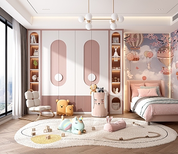 Modern Children's Room 3d model