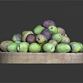 Colorful Mixed Olives Placed on Wooden Plate for Daily Household Use